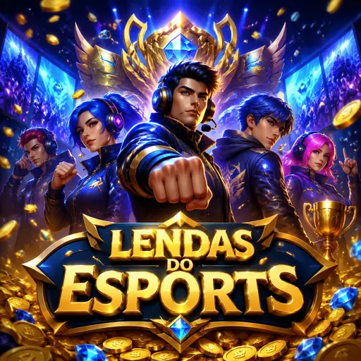 Telas com jogos eletrônicos variados de MOBA, FPS e battle royale