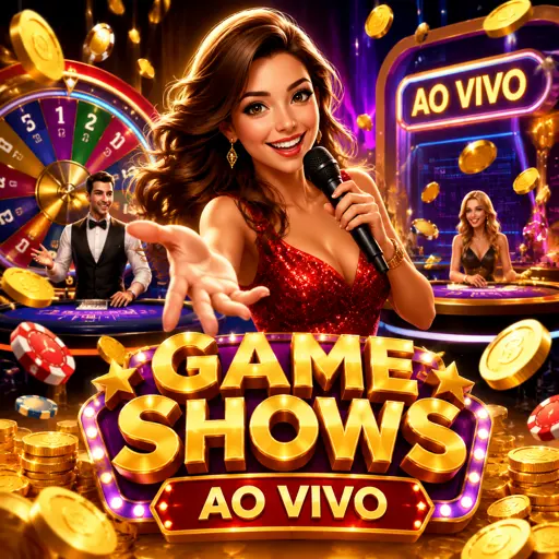 Estúdio de game show de cassino com roda gigante