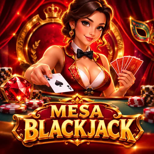 Mesa de blackjack ao vivo com dealer distribuindo cartas em estúdio profissional